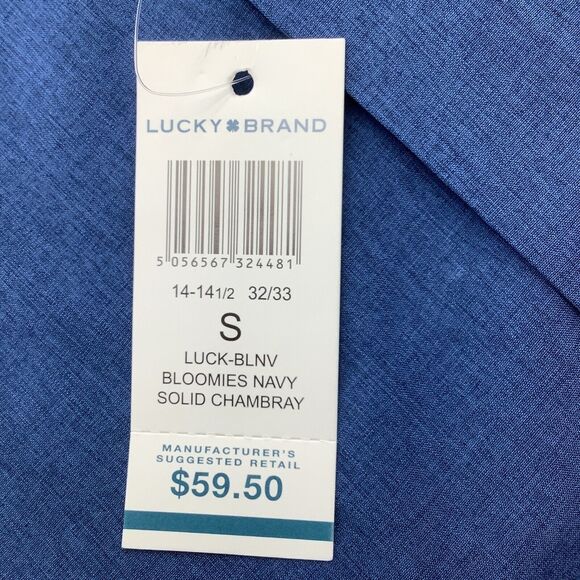 Lucky‎ Brand Slim Fit 4 Way Stretch Long Sleeve Button Up Shirt Size Small NWT - Picture 9 of 10